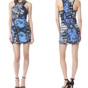 Blue and Black Women's Dress